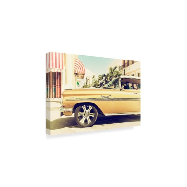 Philippe Hugonnard 'Vintage Yellow Car' Canvas Art,22x32